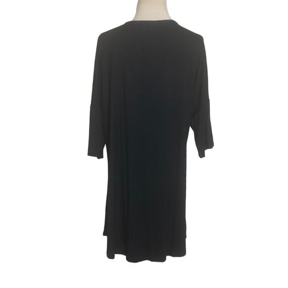 Ekouaer short sleeves 1/2 button mini dress size XXL - Picture 2 of 10